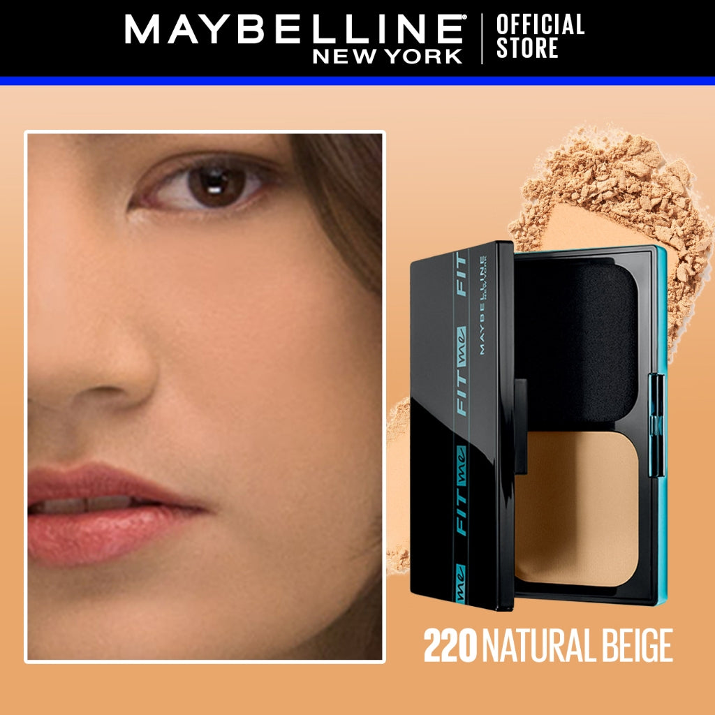 Maybelline Fit Me 24HR Powder Foundation - Long lasting, Waterproof, Poreless, SPF 44 PA+++