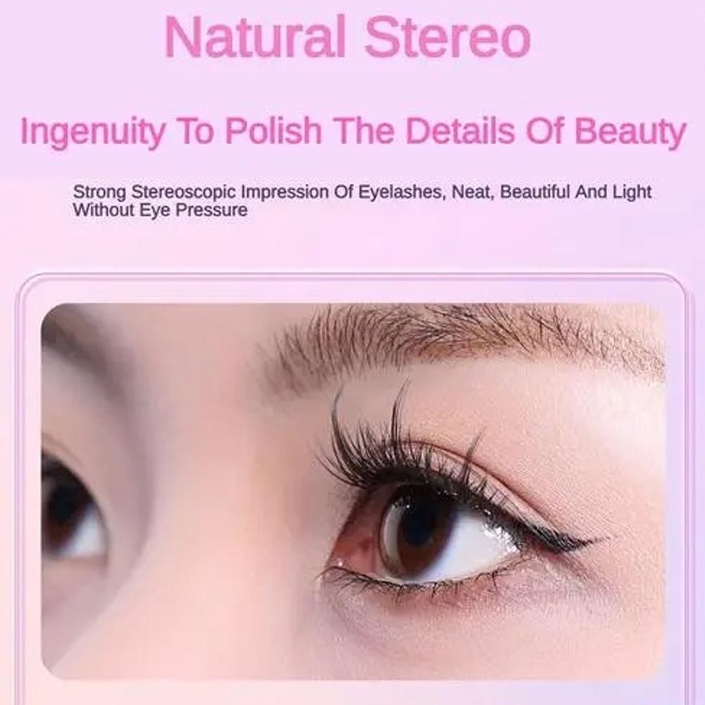 【Free Tweezer】Glue Free 60-120 Cluster False Eyelashes Reusable Self-Adhesive No Need Glue Lashes