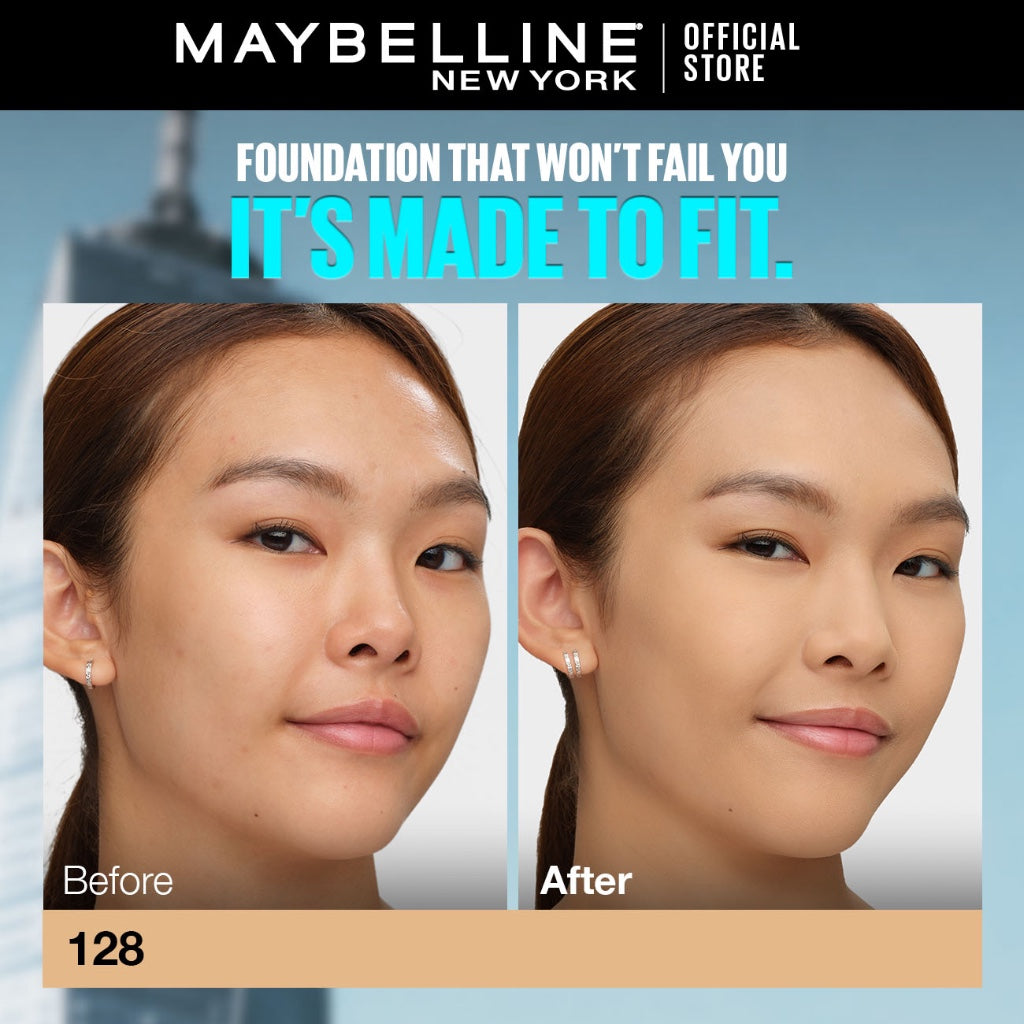 Maybelline Fit Me Foundation 16HR Long-Lasting, Oil Control, Natural Coverage, Matte, SPF22 PA+++