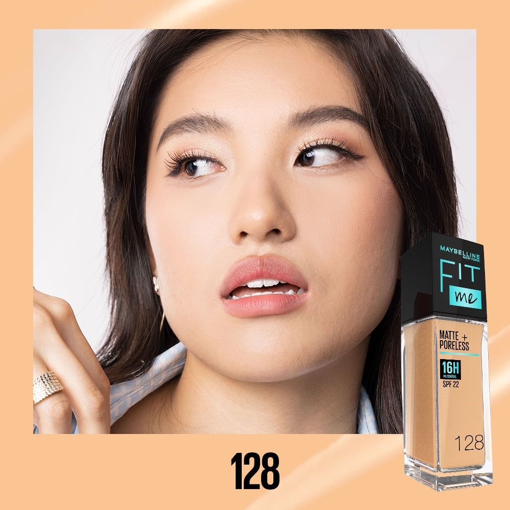 Maybelline Fit Me Foundation 16HR Long-Lasting, Oil Control, Natural Coverage, Matte, SPF22 PA+++