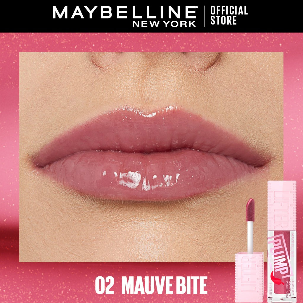 Maybelline Lifter Plump - Lip Plumping Gloss with Chili Pepper, +30% Plumper Lips, Lasting Plump