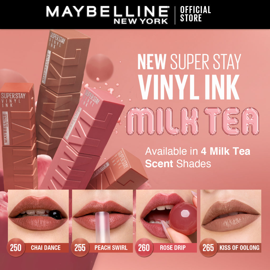 Maybelline Superstay Vinyl Ink Liquid Lipstick - 16HR Long Lasting, Transferproof, Smudgeproof