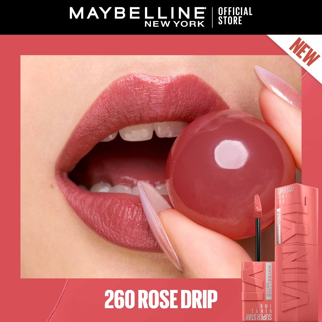 Maybelline Superstay Vinyl Ink Liquid Lipstick - 16HR Long Lasting, Transferproof, Smudgeproof
