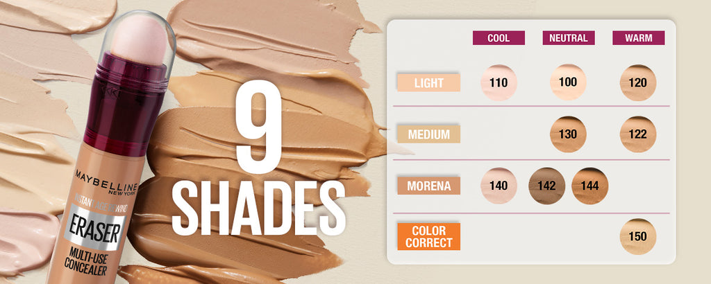 Maybelline Instant Eraser 12HR Multi-use 2-in-1 Cushion Concealer & Treatment, Full Coverage