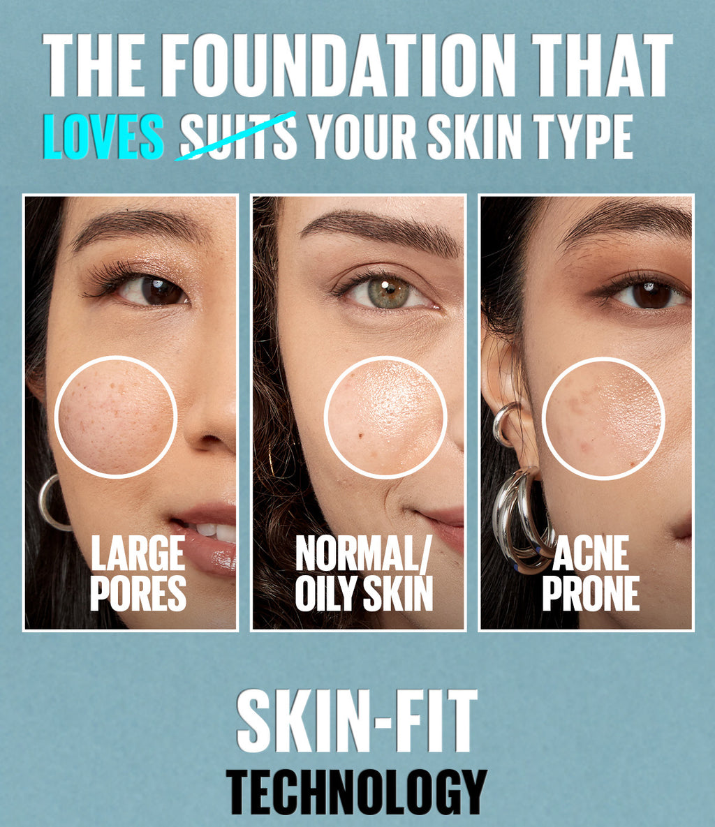 Maybelline Fit Me Foundation 16HR Long-Lasting, Oil Control, Natural Coverage, Matte, SPF22 PA+++