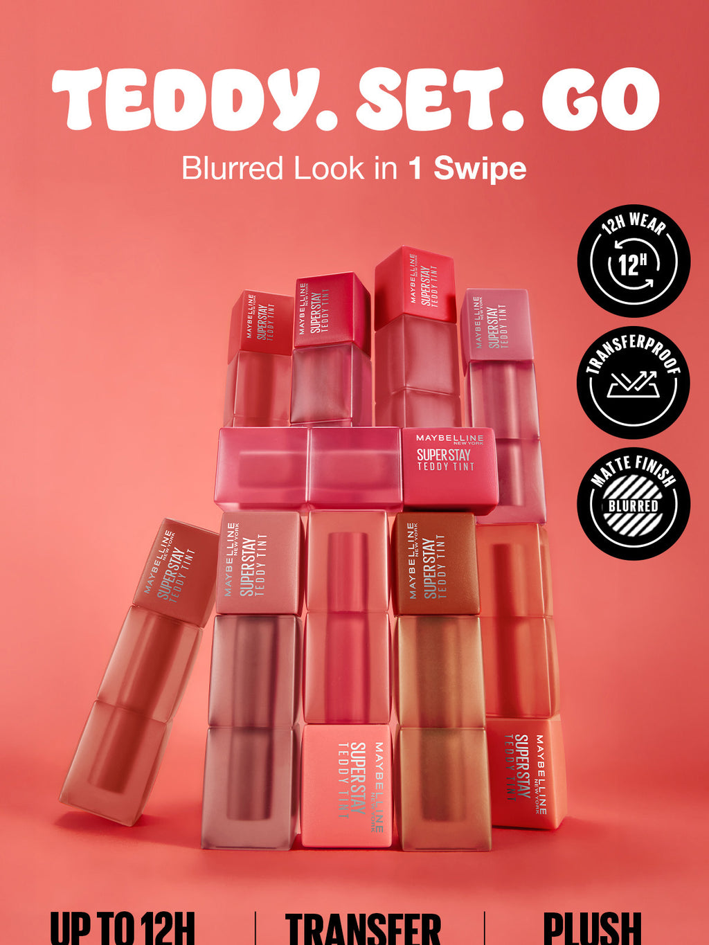 Maybelline Fit Me Fresh 3-in-1 Tint 05 + Superstay Teddy Tint Skin Tint Skinny Dip