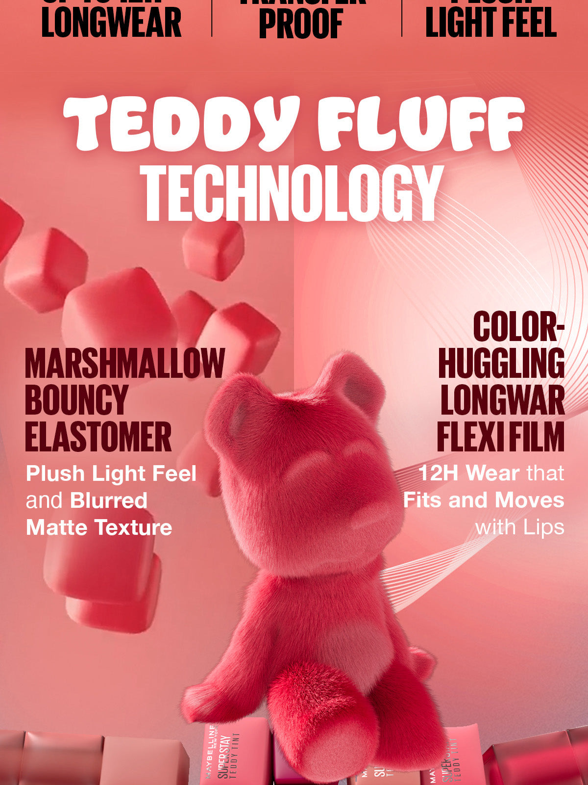 Maybelline Fit Me Fresh 3-in-1 Tint 06 + Superstay Teddy Tint Skin Tint Knee High