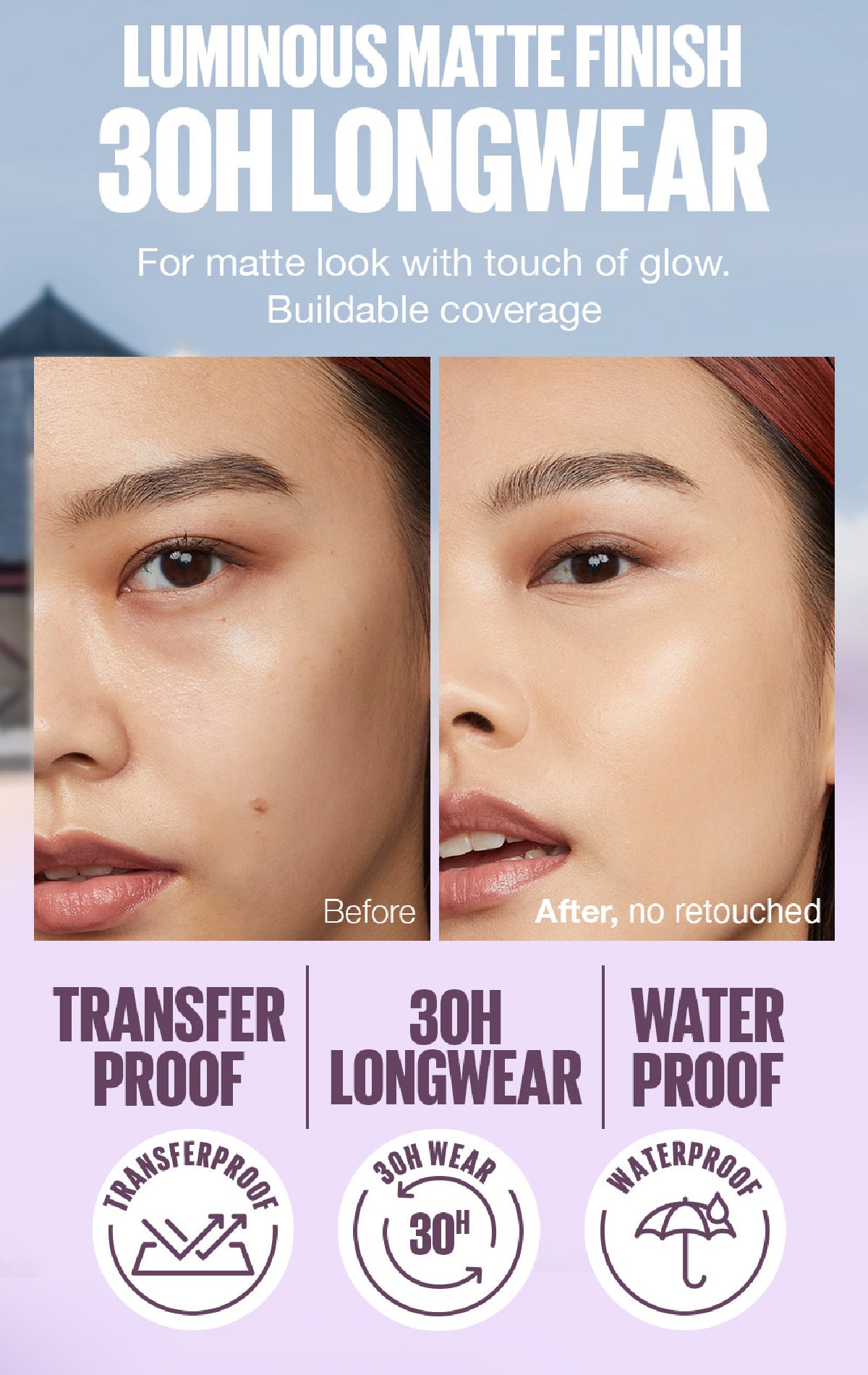 Maybelline SuperStay Lumi Matte Foundation 35ML (Longwear, Lightweight, Soft Matte, SPF, Waterproof)