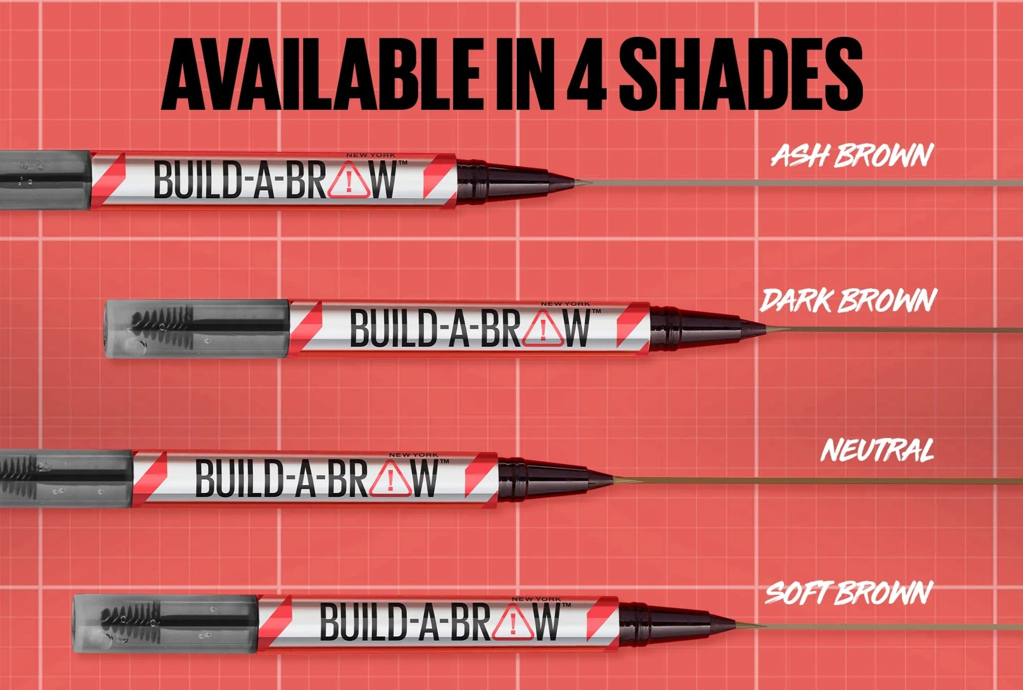 Maybelline Build-A-Brow 2-in-1 Brow Pen + Sealing Gel [Eyebrow, Eyebrow Pencil Brow, Eyebrow Gel]