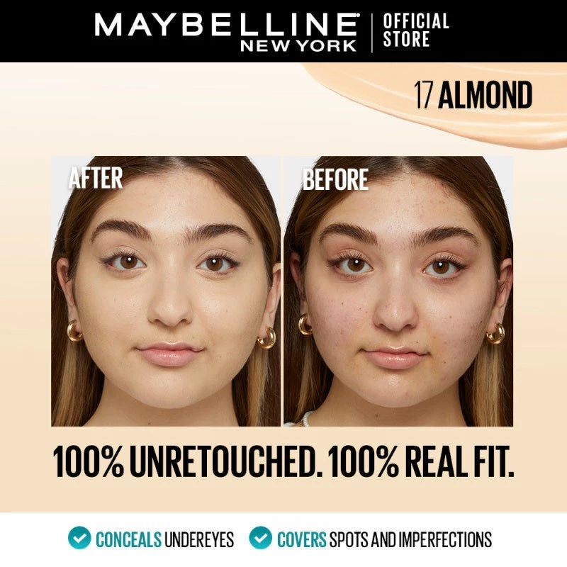 Maybelline Fit Me Retouch Set - Fit Me Compact Powder 120 + Fit Me Concealer 20 - Powder, Concealer