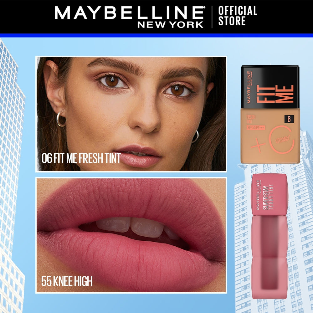 Maybelline Fit Me Fresh 3-in-1 Tint 06 + Superstay Teddy Tint Skin Tint Knee High