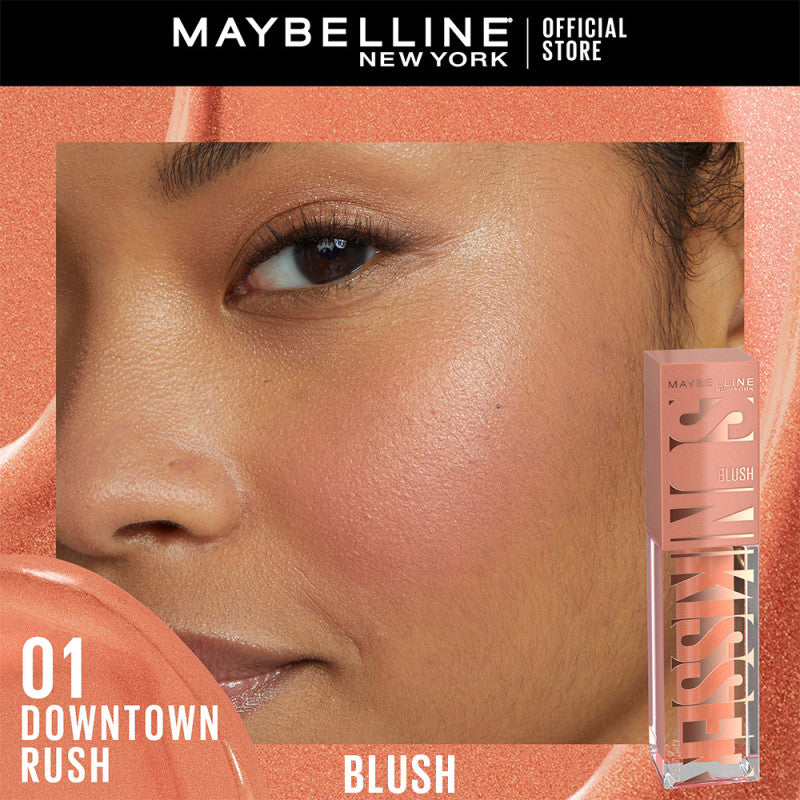Maybelline Sunkisser Blush 12H Longwear Multi-Use Liquid Blush, Bronzer, Highlighter, with Vitamin E