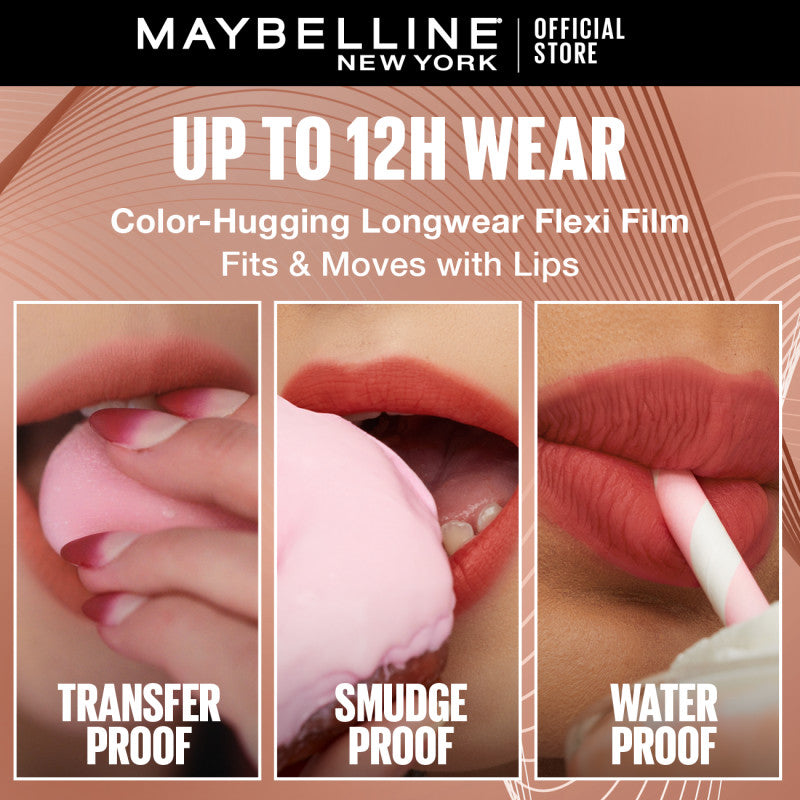 Maybelline Superstay Teddy Tint - 12HR Longwear, Transferproof, Blurred Soft Matte Multi-Use Tint