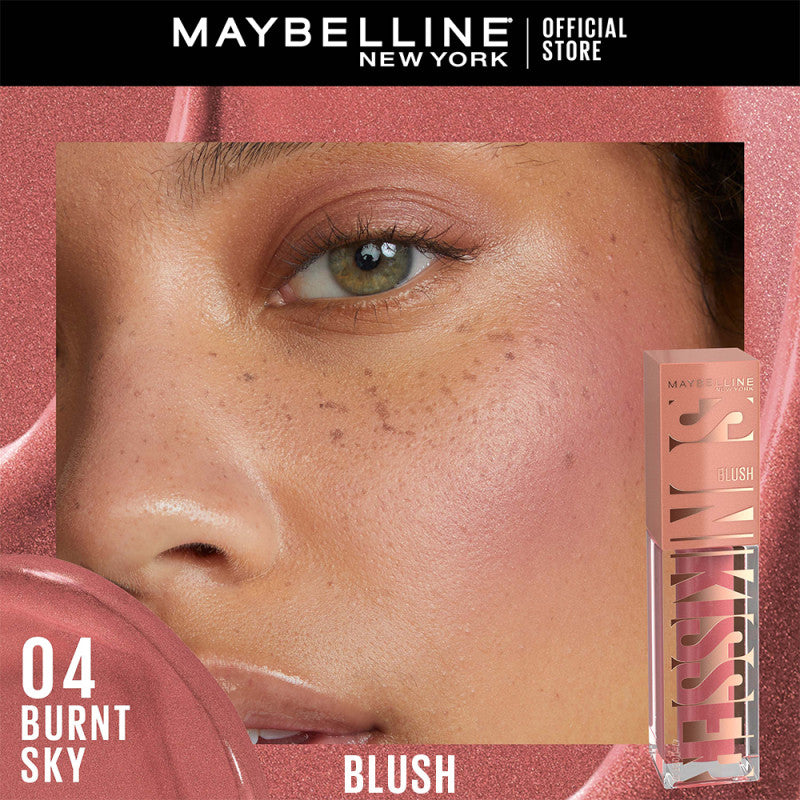 Maybelline Sunkisser Blush 12H Longwear Multi-Use Liquid Blush, Bronzer, Highlighter, with Vitamin E