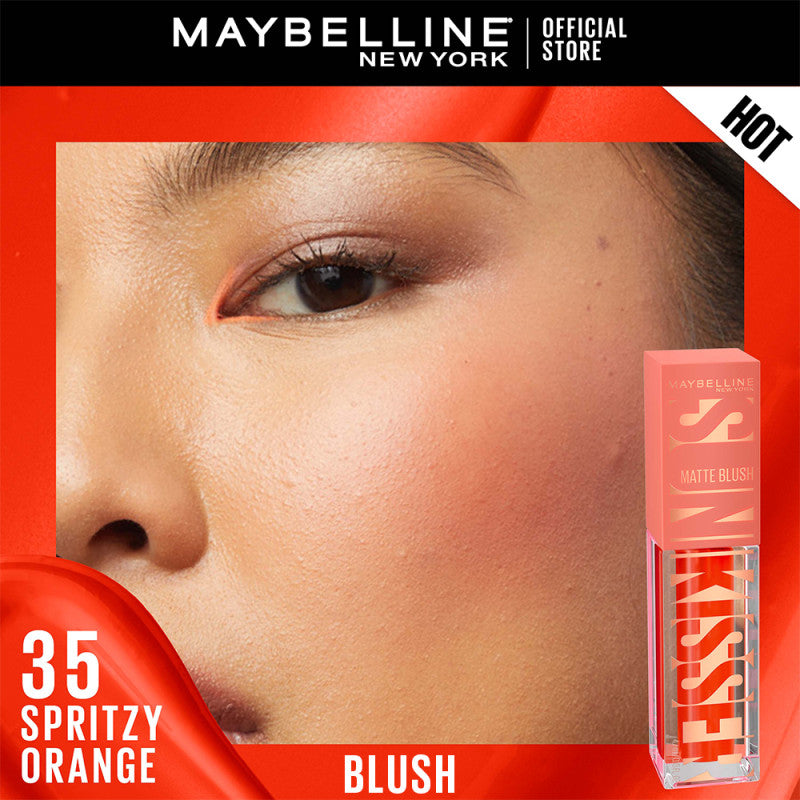 Maybelline Sunkisser Blush 12H Longwear Multi-Use Liquid Blush, Bronzer, Highlighter, with Vitamin E