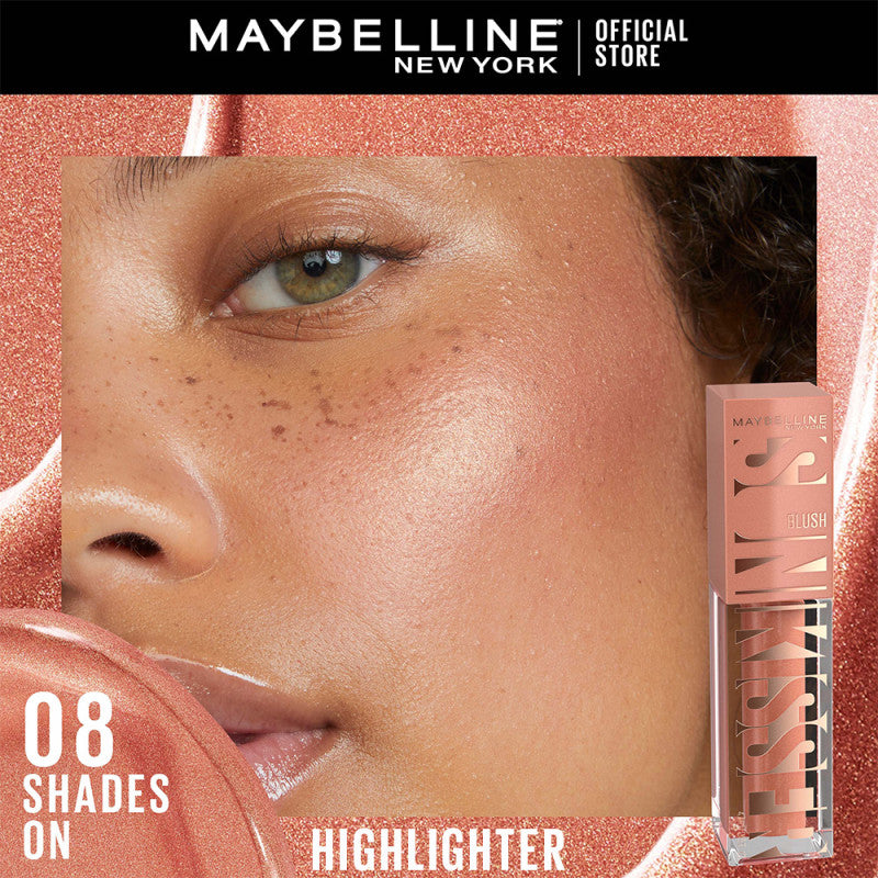 Maybelline Sunkisser Blush 12H Longwear Multi-Use Liquid Blush, Bronzer, Highlighter, with Vitamin E