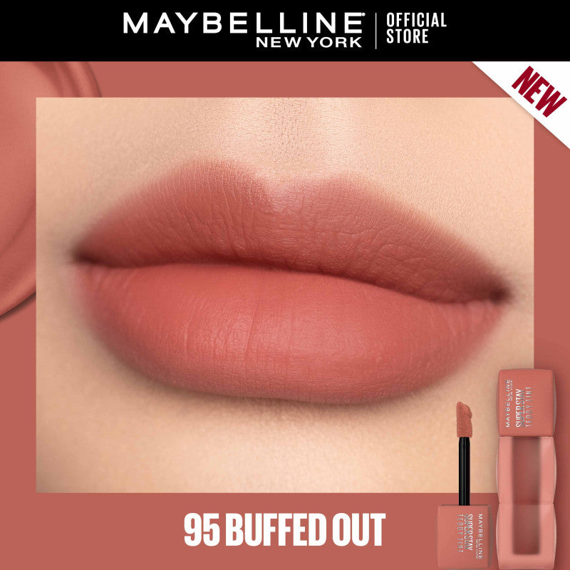 Maybelline Superstay Teddy Tint - 12HR Longwear, Transferproof, Blurred Soft Matte Multi-Use Tint