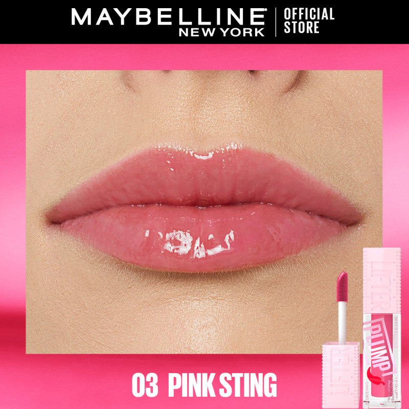 Maybelline Lifter Plump - Lip Plumping Gloss with Chili Pepper, +30% Plumper Lips, Lasting Plump