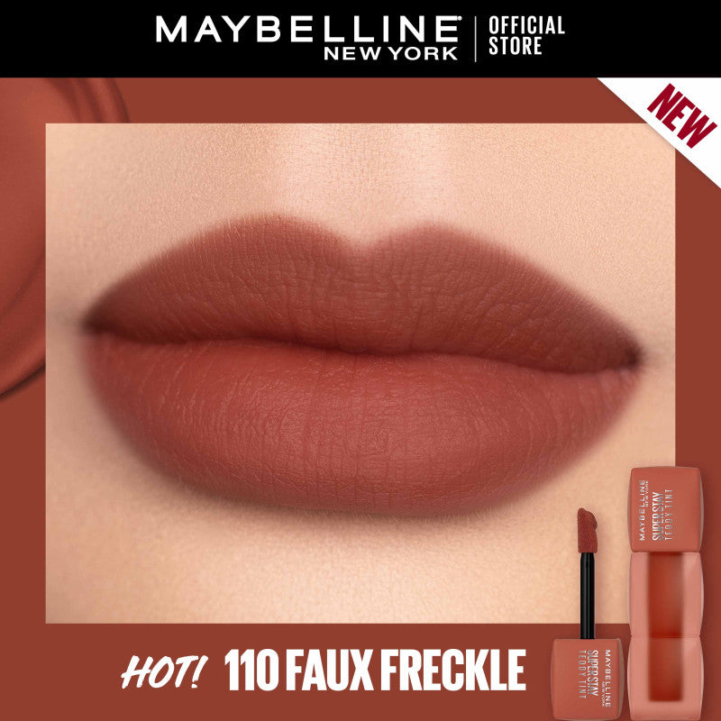 Maybelline Superstay Teddy Tint - 12HR Longwear, Transferproof, Blurred Soft Matte Multi-Use Tint