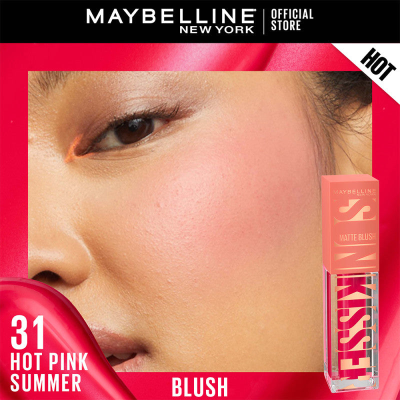 Maybelline Sunkisser Blush 12H Longwear Multi-Use Liquid Blush, Bronzer, Highlighter, with Vitamin E