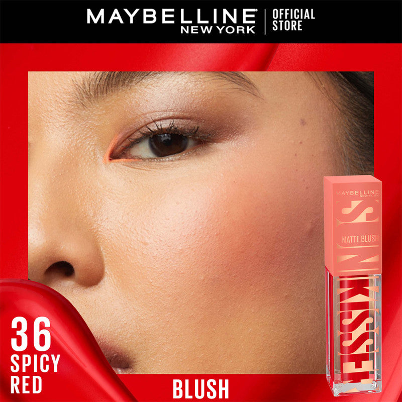 Maybelline Sunkisser Blush 12H Longwear Multi-Use Liquid Blush, Bronzer, Highlighter, with Vitamin E