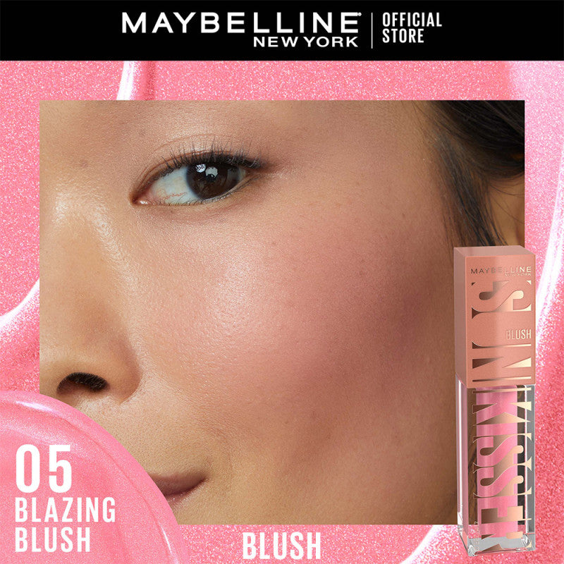 Maybelline Sunkisser Blush 12H Longwear Multi-Use Liquid Blush, Bronzer, Highlighter, with Vitamin E