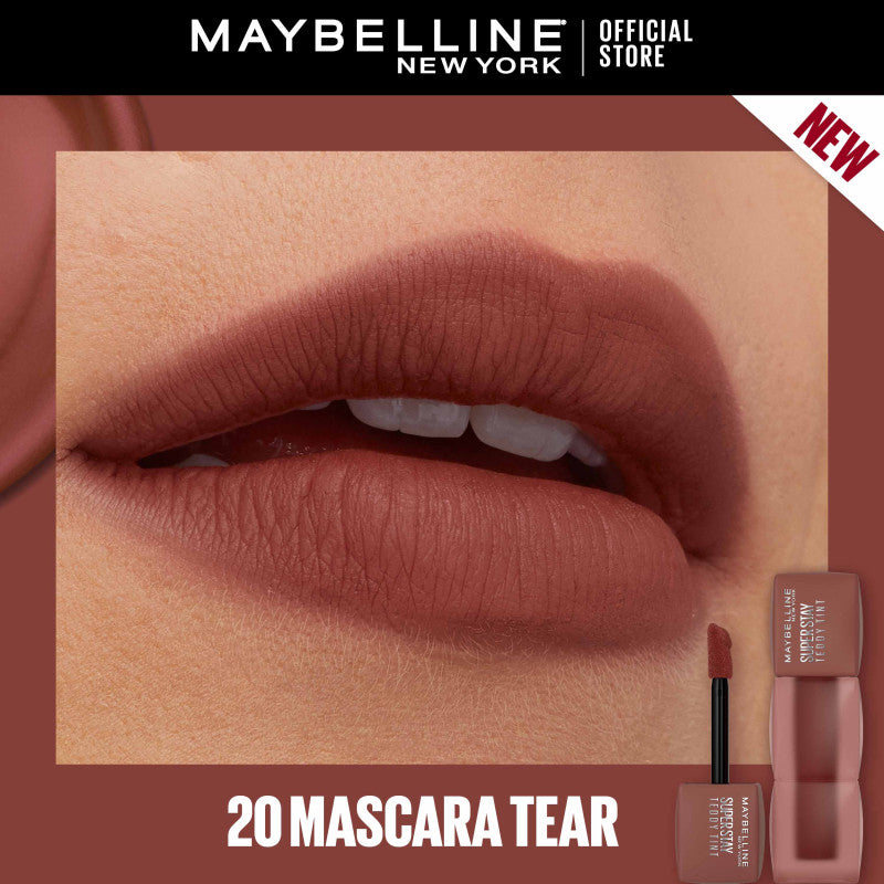 Maybelline Superstay Teddy Tint - 12HR Longwear, Transferproof, Blurred Soft Matte Multi-Use Tint