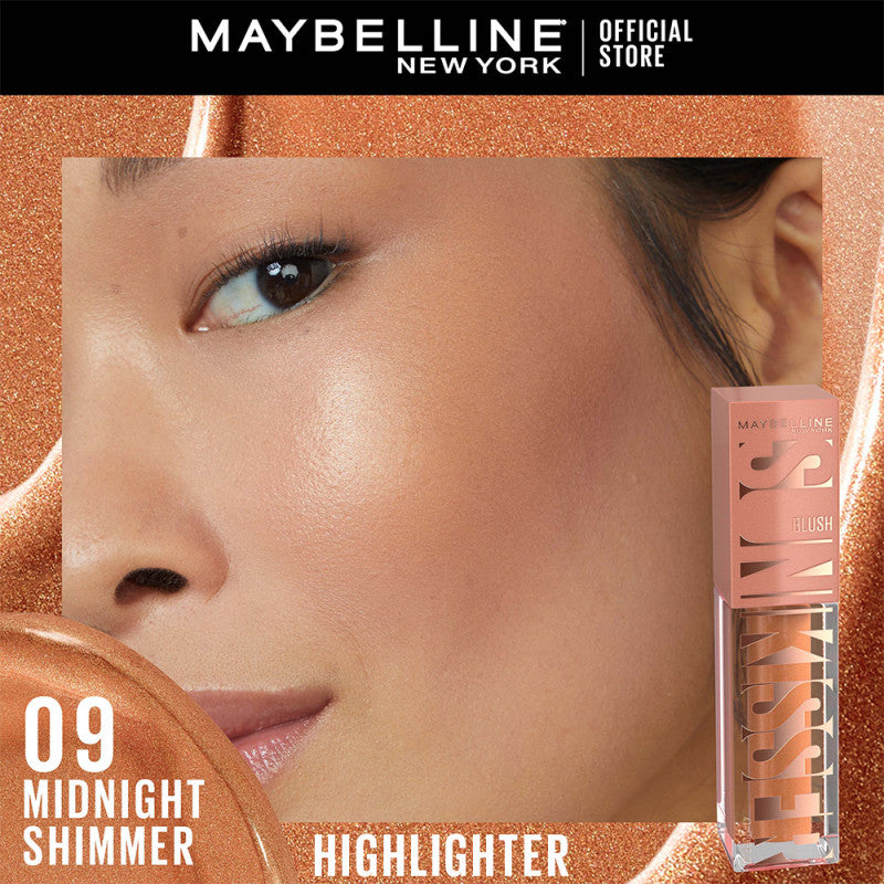 Maybelline Sunkisser Blush 12H Longwear Multi-Use Liquid Blush, Bronzer, Highlighter, with Vitamin E