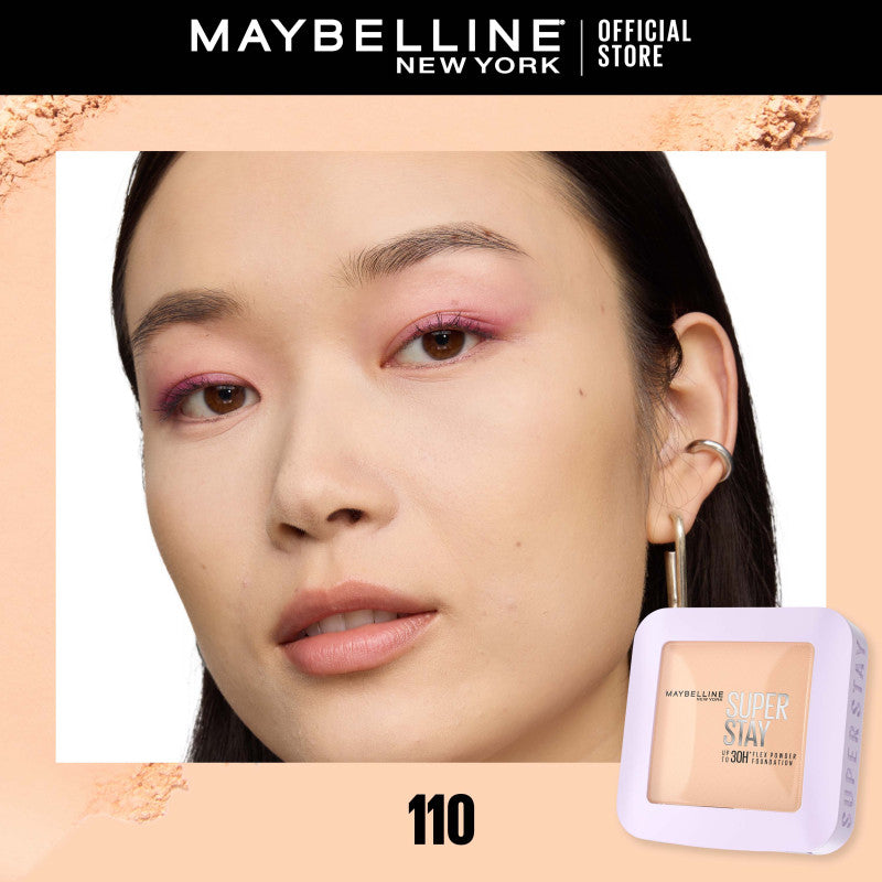 Maybelline Super Stay Flex Powder 30H LONGWEAR POWDER FOUNDATION TWO-WAY CAKE FULL COVERAGE MATTE