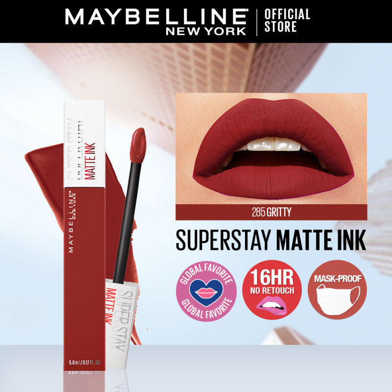 Maybelline SuperStay Matte Ink Liquid Lipstick 16HR Long-Lasting, Transferproof, High Pigment