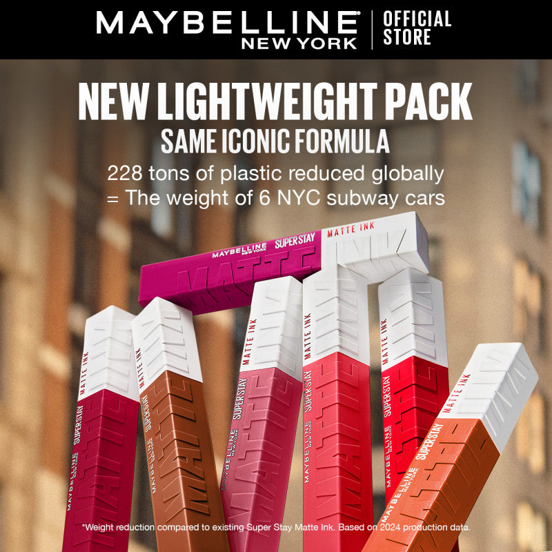 Maybelline SuperStay Matte Ink Liquid Lipstick 16HR Long-Lasting, Transferproof, High Pigment