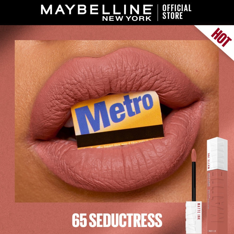 Maybelline SuperStay Matte Ink Liquid Lipstick 16HR Long-Lasting, Transferproof, High Pigment