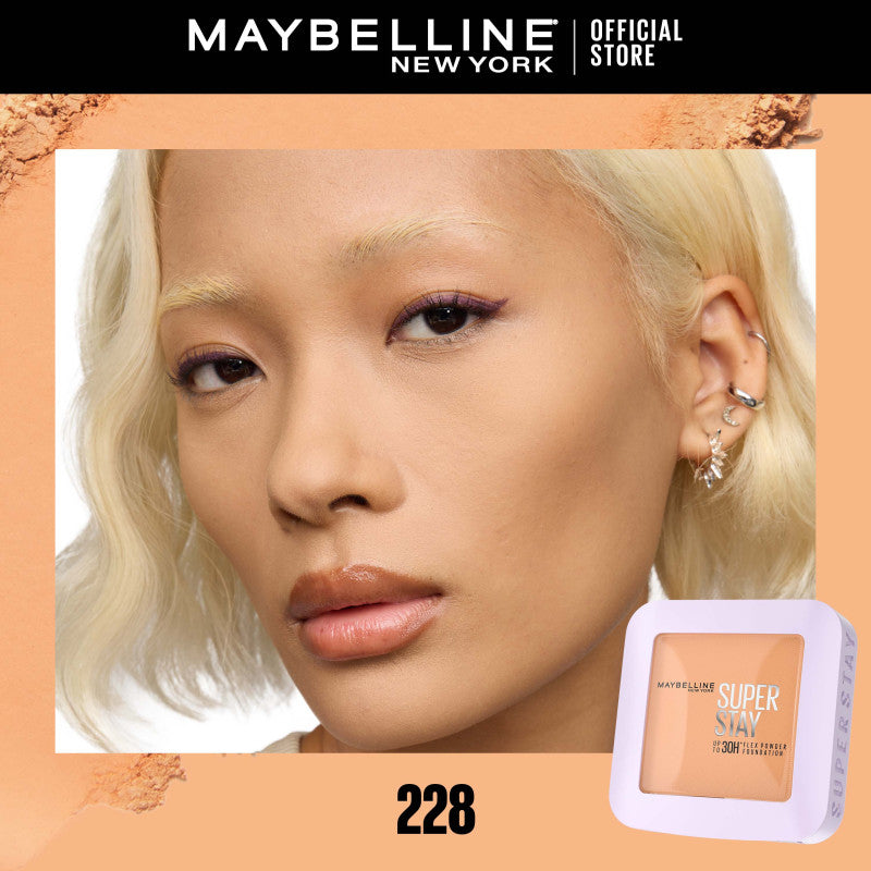 Maybelline Super Stay Flex Powder 30H LONGWEAR POWDER FOUNDATION TWO-WAY CAKE FULL COVERAGE MATTE