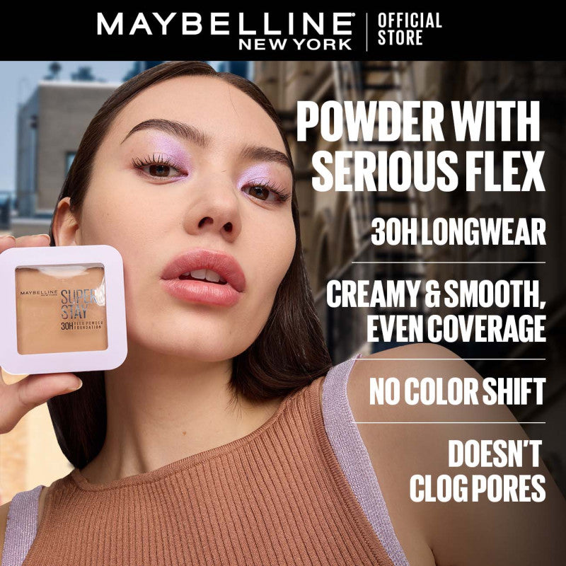 Maybelline Super Stay Flex Powder 30H LONGWEAR POWDER FOUNDATION TWO-WAY CAKE FULL COVERAGE MATTE