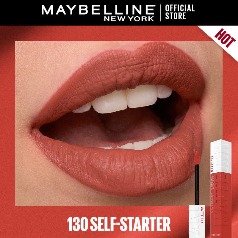 Maybelline SuperStay Matte Ink Liquid Lipstick 16HR Long-Lasting, Transferproof, High Pigment