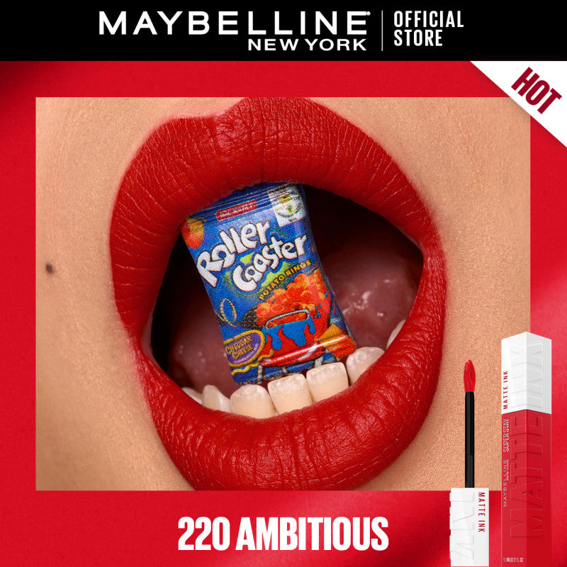 Maybelline SuperStay Matte Ink Liquid Lipstick 16HR Long-Lasting, Transferproof, High Pigment