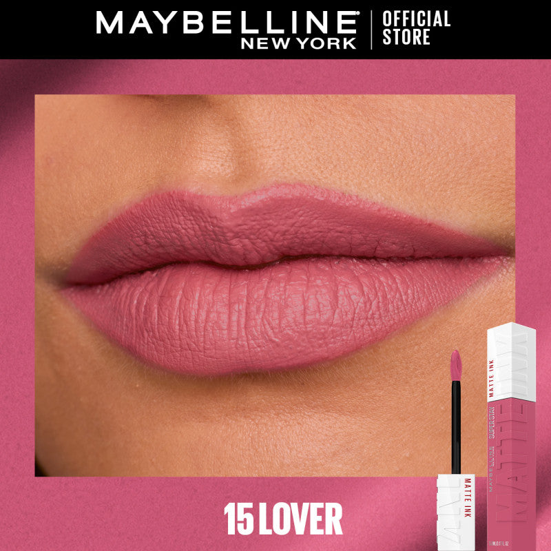 Maybelline SuperStay Matte Ink Liquid Lipstick 16HR Long-Lasting, Transferproof, High Pigment