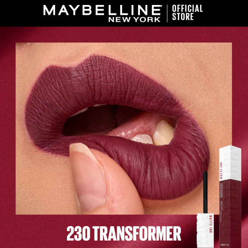 Maybelline SuperStay Matte Ink Liquid Lipstick 16HR Long-Lasting, Transferproof, High Pigment