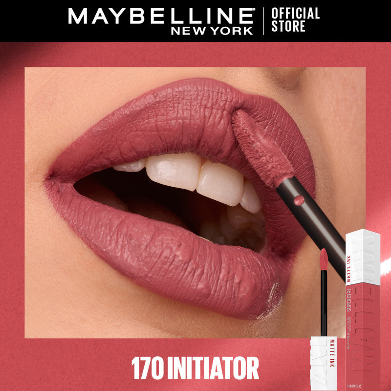 Maybelline SuperStay Matte Ink Liquid Lipstick 16HR Long-Lasting, Transferproof, High Pigment