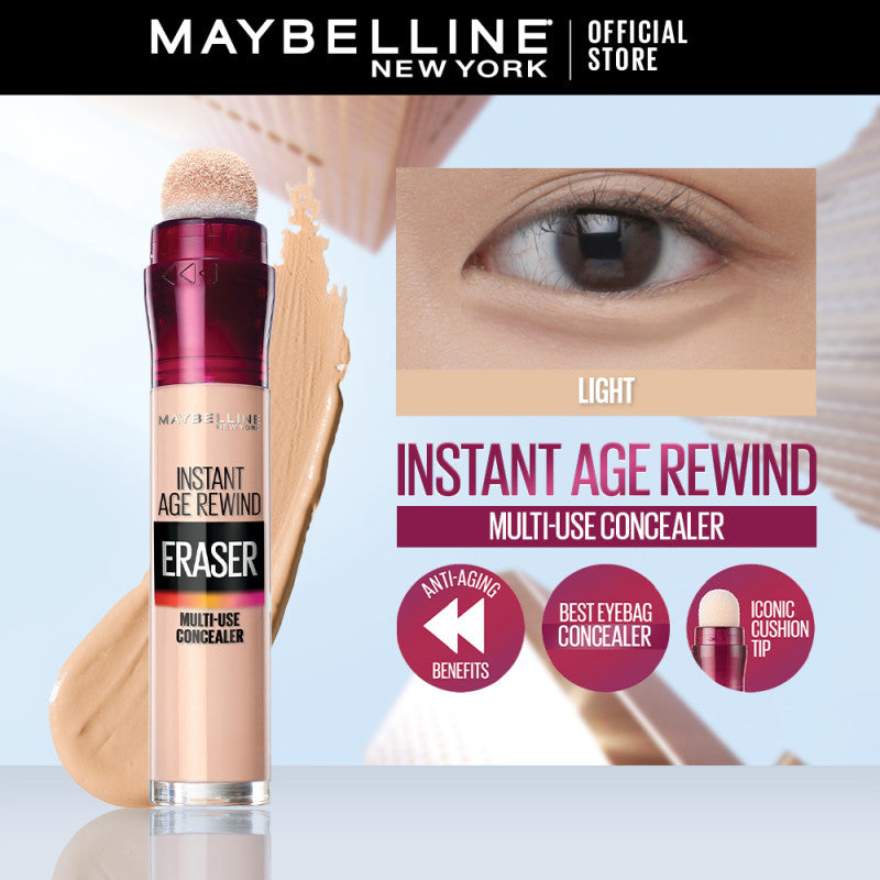 Maybelline Instant Eraser 12HR Multi-use 2-in-1 Cushion Concealer & Treatment, Full Coverage