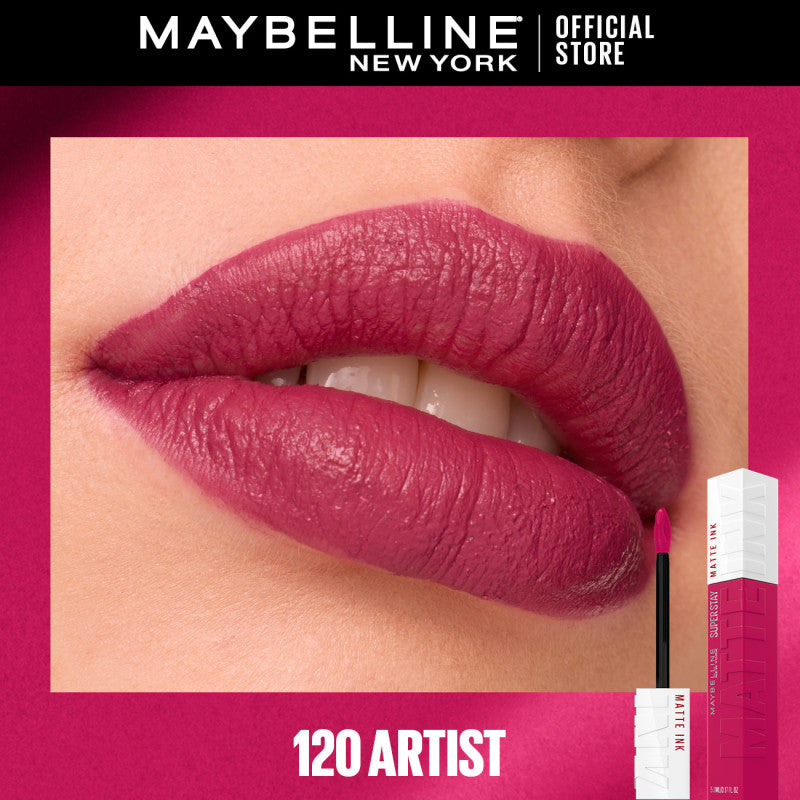 Maybelline SuperStay Matte Ink Liquid Lipstick 16HR Long-Lasting, Transferproof, High Pigment