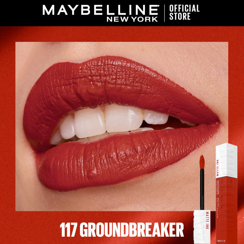 Maybelline SuperStay Matte Ink Liquid Lipstick 16HR Long-Lasting, Transferproof, High Pigment