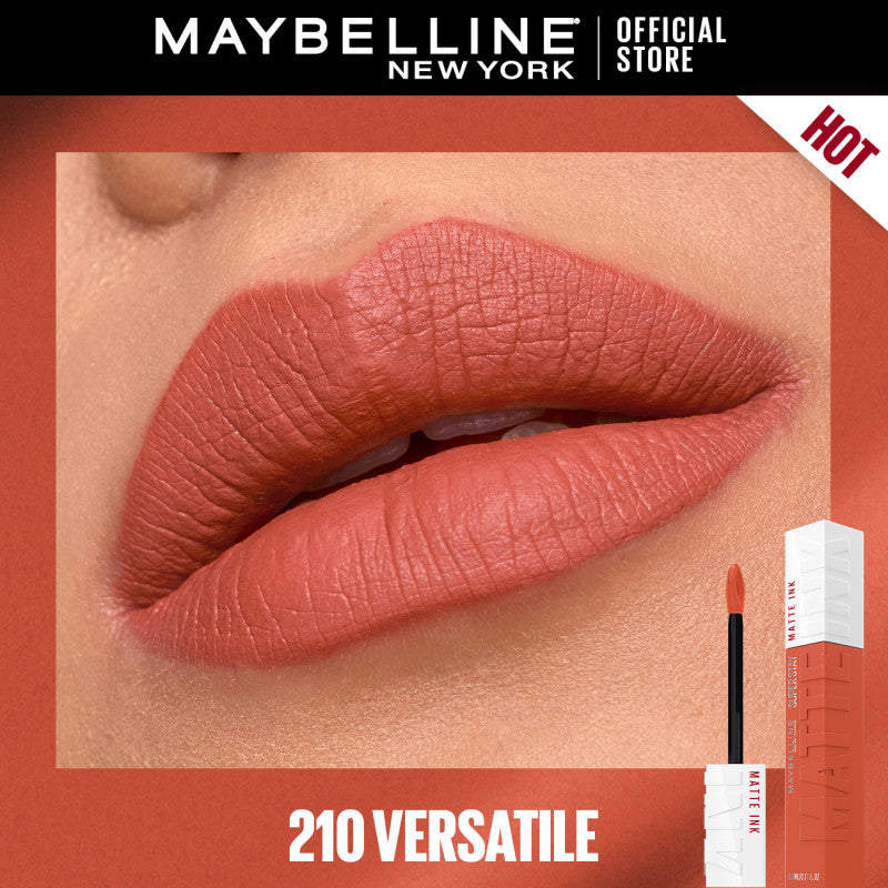 Maybelline SuperStay Matte Ink Liquid Lipstick 16HR Long-Lasting, Transferproof, High Pigment