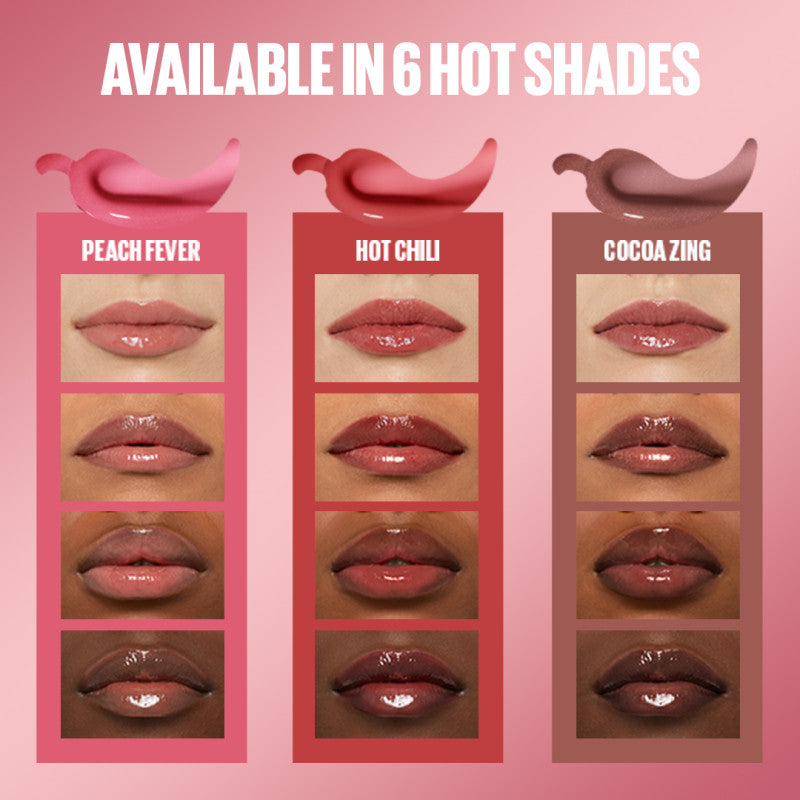 Maybelline Lifter Plump - Lip Plumping Gloss with Chili Pepper, +30% Plumper Lips, Lasting Plump